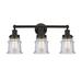 Breakwater Bay Small Cailen 3 Light Bath Vanity Light Part Of The Edison Collection in Gray/Brown | 11.5 H x 23.25 W x 7.125 D in | Wayfair