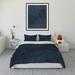 Orren Ellis Biermann Gray 3 Piece Duvet Cover Set Microfiber in Blue | Queen Duvet Cover + 2 Standard Pillowcases | Wayfair