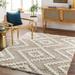 Rian 6'7" x 9' Bone/Dark Brown/Cloud Gray/Nutmeg/Dark Gray/Oatmeal/Ivory/Gray/Medium Gray Area Rug - Hauteloom