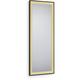 Mirrors And More - Branda - Miroir avec cadre - Noir/Or - 50x150cm - Noir/Or