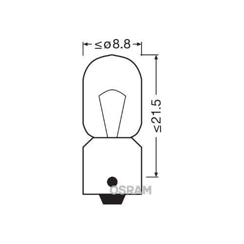 OSRAM Glühlampe, Blinkleuchte Kennzeichenleuchte,Glühlampe, Kofferraumleuchte,Glühlampe, Handschuhfachleuchte,Glühlampe, Park-/Positionsleuchte,Glühla