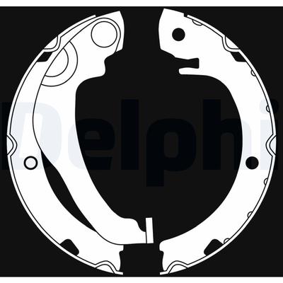 DELPHI Bremsbackensatz Bremsbackensatz, Feststellbremse Bremsbackensatz,Bremsbackensatz, hinten rechts links für TOYOTA 04495-0F010 LS2020 Image