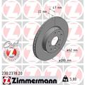 ZIMMERMANN Bremsscheibe COAT Z vorne rechts links innenbelüftet 280mm für SUZUKI FIAT 55311-79J02 55311-79J03 71742850 230.2378.20