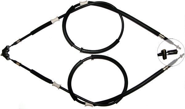 A.B.S. Seilzug, Feststellbremse K16945 Scheibenbremse für VAUXHALL OPEL 24465148 522007 522528