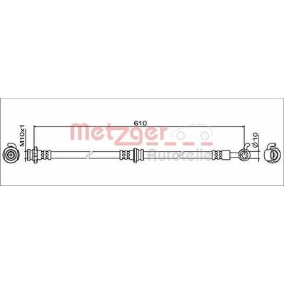 METZGER Bremsschlauch vorne links für NISSAN 46211-5FA0A 462115FA0A 4111961