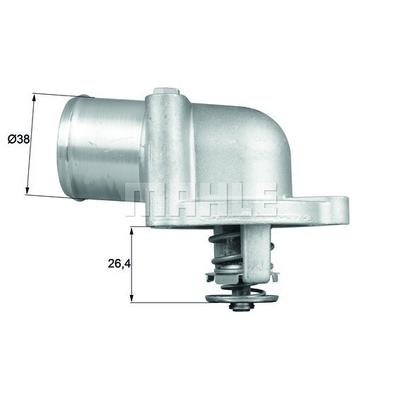 MAHLE Thermostat, Kühlmittel mit Dichtung für ALFA ROMEO FIAT LANCIA 60812278 0091106681 0060812278 TI 78 87D