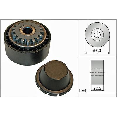 INA Spannrolle, Keilrippenriemen Ø56mm 56mm für RENAULT DACIA 8201008780 8200040155 8200875156 531 0854 10