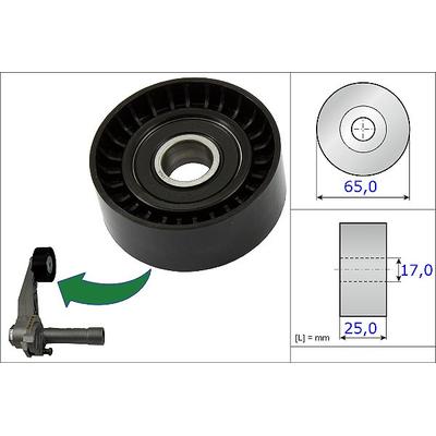 INA Spannrolle, Keilrippenriemen Ø65mm 65mm für PEUGEOT MINI CITROËN VAUXHALL OPEL BMW DS 5751G9 5751E7 5751.G9 531 0866