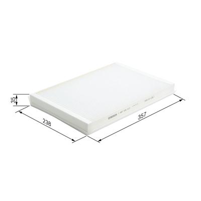 BOSCH Filter, Innenraumluft 1x für RENAULT VW DODGE MERCEDES-BENZ CHRYSLER JZW819653C 9068300218 A9068300318 1 987 432 213