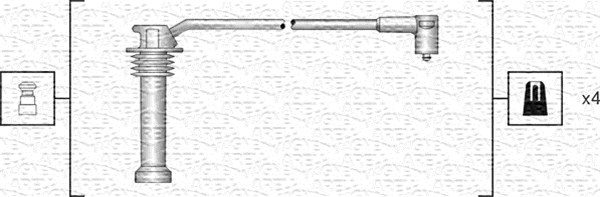 MAGNETI MARELLI Zündleitungssatz 941318111142 Ø7mm 7mm für FORD MAZDA Image