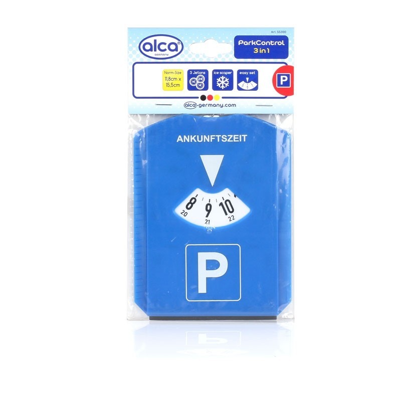 ALCA Parkuhr mit Eiskratzer + EU-Jetons Parkscheibe 553100 Image