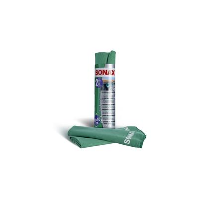 SONAX Microfasertücher PLUS Innen & Scheibe (2 Stk) Reinigungstücher 2x 04165410 Image