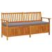 vidaXL Outdoor Storage Bench Deck Box for Patio Furniture Solid Wood Acacia