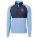 Men's Cutter & Buck Light Blue/Navy St. Louis Cardinals Adapt Eco Knit Hybrid Recycled Quarter-Zip Pullover Jacket