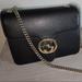 Gucci Bags | Gucci Interlocking Gg Leather Crossbody Bag | Color: Black | Size: Os