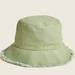 J. Crew Accessories | J. Crew Nwt Pistachio Fringe Canvas Bucket Hat S | Color: Green | Size: S-M