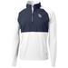 Men's Cutter & Buck White/Navy Tampa Bay Rays Adapt Eco Knit Hybrid Recycled Quarter-Zip Pullover Jacket