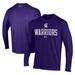 Men's Under Armour Purple Winona State Warriors Performance Long Sleeve T-Shirt