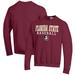 Men's Champion Garnet Florida State Seminoles Baseball Stack Pullover Crewneck Sweatshirt