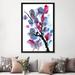 East Urban Home 'Floral I' Print on Canvas Metal in Blue/Indigo/Pink | 60 H x 40 W x 1.5 D in | Wayfair 97409BEF00694B4E81BBC205C0423863