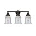 Breakwater Bay Cailen 3 Light Bath Vanity Light Part Of The Edison Collection in Gray/Brown | 13.25 H x 24 W x 7.5 D in | Wayfair