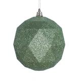 The Holiday Aisle® Holiday Décor Geometric Ball Ornament Plastic in Green | 6" H x 6" W x 6" D | Wayfair DBE51796AB76411BA5B5BDAD323EC56B