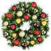 The Holiday Aisle® 24” Lighted Wreath in Red/Green/Blue | 8 H x 24 W x 24 D in | Wayfair 3FD4256C63A54AD6A67FA4001BFC1C30