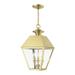 Livex Lighting Wentworth 19 Inch Tall 3 Light Outdoor Hanging Lantern - 27220-08