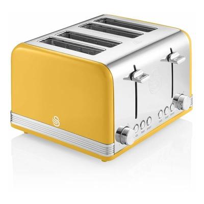 4 Slice Retro Yellow Toaster - Y...