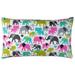 Jiti Indoor Childrens Kids Animal Patterned Cotton Accent Square Throw Pillows 18 x 18