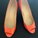 J. Crew Shoes | J. Crew Patent Open Toe Heels I Color: Peach I Size: 8.5 | Color: Orange | Size: 8.5
