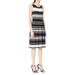 Kate Spade Dresses | Kate Spade Women’s Black White Striped Midi Dress Size Xs | Color: Black/White | Size: S