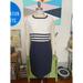 Kate Spade Dresses | Kate Spade Saturday Navy And White Shift Dress Size 8 | Color: Blue/White | Size: 8p