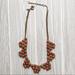 J. Crew Jewelry | J.Crew Coral And Bronze Necklace | Color: Red | Size: Os