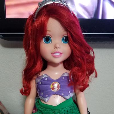 Disney Toys | Disney Ariel The Little Mermaid Talking Doll | Color: Green/Red | Size: 20 In