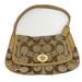 Coach Bags | Coach Flap Cc Print Signature Bag Tan Shoulder Medium Bag Purse | Color: Tan | Size: Os