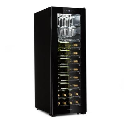 Klarstein - Bellevin 62 Weinkühlschrank 56 Flaschen 5-20°C Energieklasse a schwarz Image