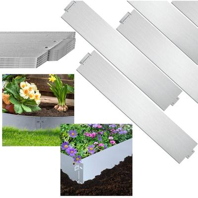Rasenkante Beeteinfassungen Wegbegrenzung Metall Einfassung Beetumrandung Verzinkt Palisade Image
