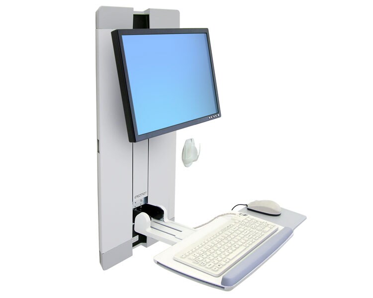 Ergotron StyleView Vertical Lift Monitor Wandhalterung höhenverstellbar weiß (60-609-216) Image