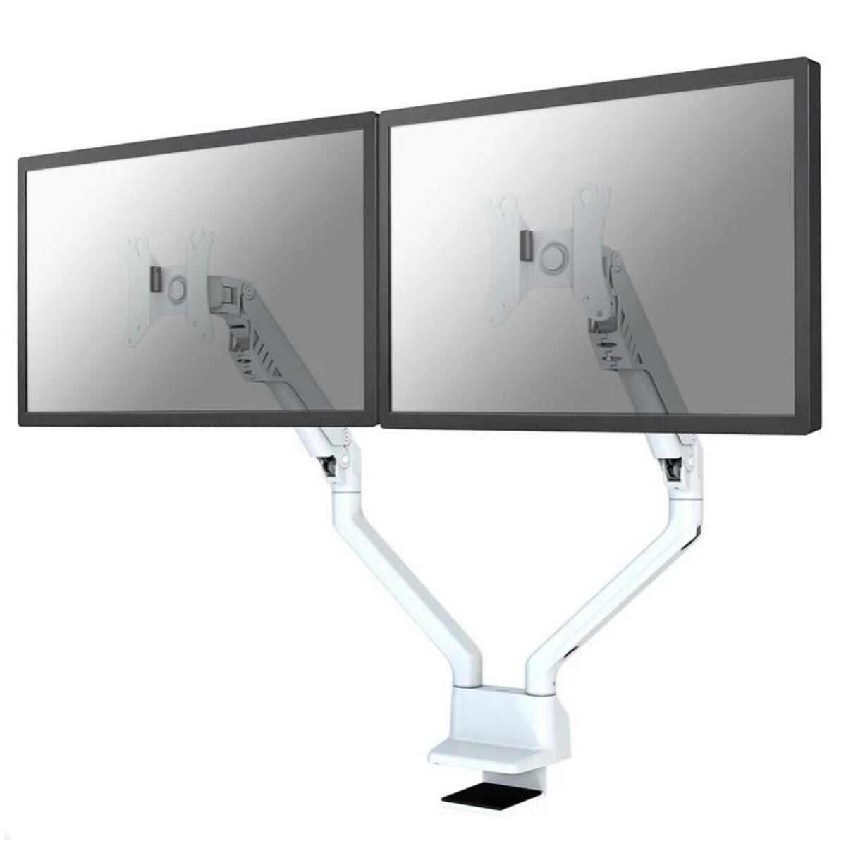 Neomounts FPMA-D750DWHITE2 Monitorhalterung für 2 Monitore bis 32 Zoll, Tischklemme Image