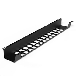 TecLines TKW003B Schreibtisch Kabelwanne horizontal 1000 mm, schwarz Image