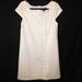 Jessica Simpson Dresses | Jessica Simpson Cap Sleeve White Dress With Lace Up Detail Size 12 | Color: White | Size: 12