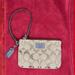 Coach Bags | Coach Canvas Wristlet | Color: Tan | Size: 4x6 Inches