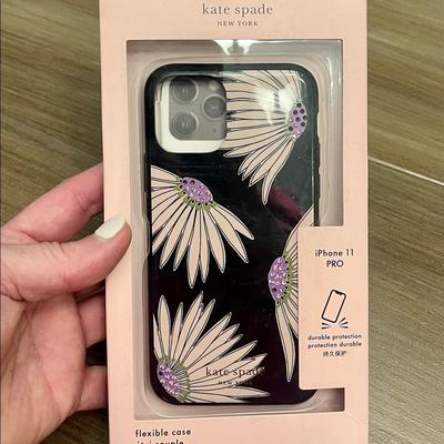 Kate Spade Accessories | Kate Spade Crystal Floral Iphone 11 Pro Cell Phone Case | Color: Black/Purple | Size: Iphone 11 Pro