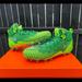 Nike Shoes | Men’s Size 13 Nike Force Savage Pro Mid Football Cleats Green Pe Oregon Ducks | Color: Green/Silver | Size: 13