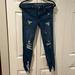 American Eagle Outfitters Pants & Jumpsuits | American Eagle Super Stretch Jeggings. Size 4. Ripped. Dark Wash. | Color: Blue | Size: 4