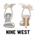 Nine West Shoes | Kelsie Ankle Wrap Heeled Sandals Wedding Shoes Partyshoes Formal | Color: White | Size: 12