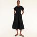 J. Crew Dresses | J.Crew Side-Cutout Cotton Poplin Dress Black Tall 16 Nwt | Color: Black | Size: 16