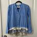 Anthropologie Tops | Anthropologie Holding Horses Cotton Button Down | Color: Blue | Size: 0