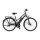 Fischer E-Bike Trekking, VIATOR 1.0 Elektrofahrrad für Damen, RH 44 cm, Hinterradmotor 45 Nm, 48 V Akku, dunkel anthrazit matt, 28 Zoll